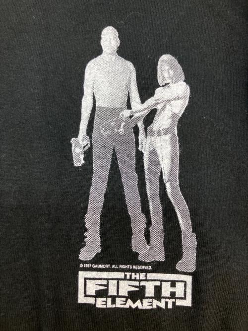 FRUIT OF THE LOOM（フルーツオブザルーム）FRUIT OF THE LOOM (フルーツオブザルーム) THE FIFTH ELEMENT 半袖Tシャツ ブラック サイズ:SIZE Lの古着・服飾アイテム