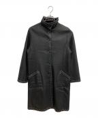 BALMAINバルマン）の古着「レザーコート」｜ブラック