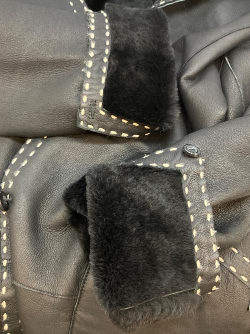 BALMAIN（バルマン）BALMAIN (バルマン) レザーコート ブラック サイズ:SIZE 11の古着・服飾アイテム
