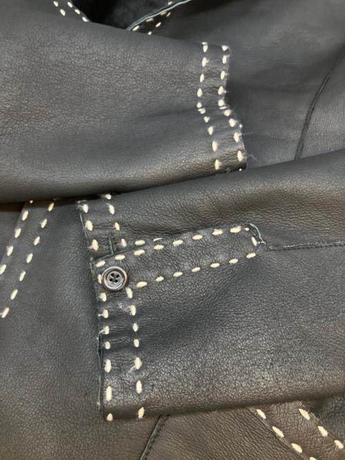BALMAIN（バルマン）BALMAIN (バルマン) レザーコート ブラック サイズ:SIZE 11の古着・服飾アイテム