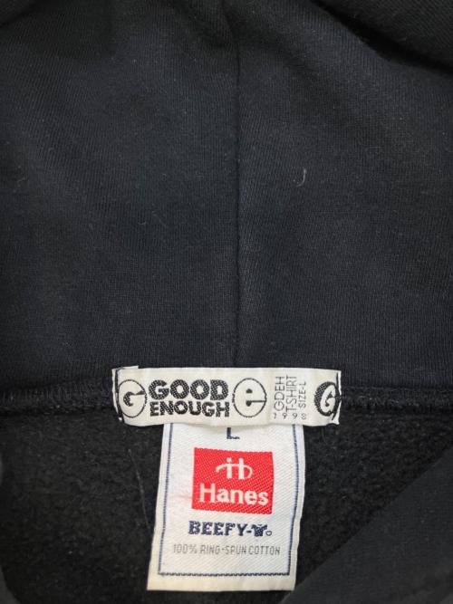 Hanes（ヘインズ）Hanes (ヘインズ) GOODENOUGH パーカー ブラック サイズ:SIZE Lの古着・服飾アイテム