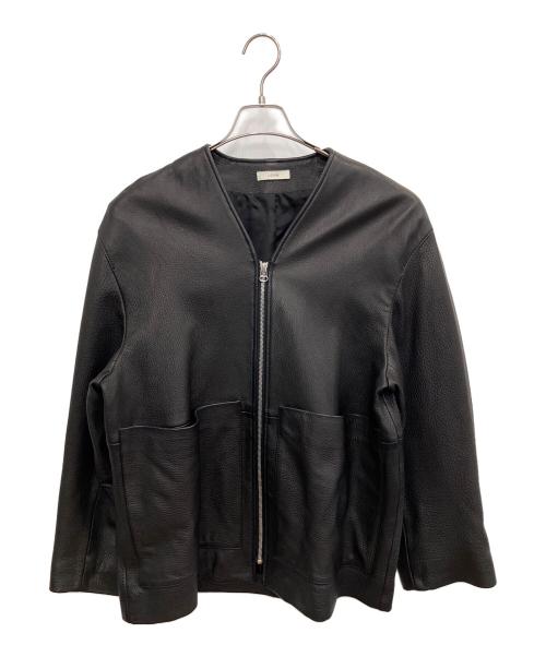 LIDnM（リドム）LIDnM (リドム) GOAT LEATHER LINING BLOUSON レザージャケット ブラック サイズ:SIZE Mの古着・服飾アイテム
