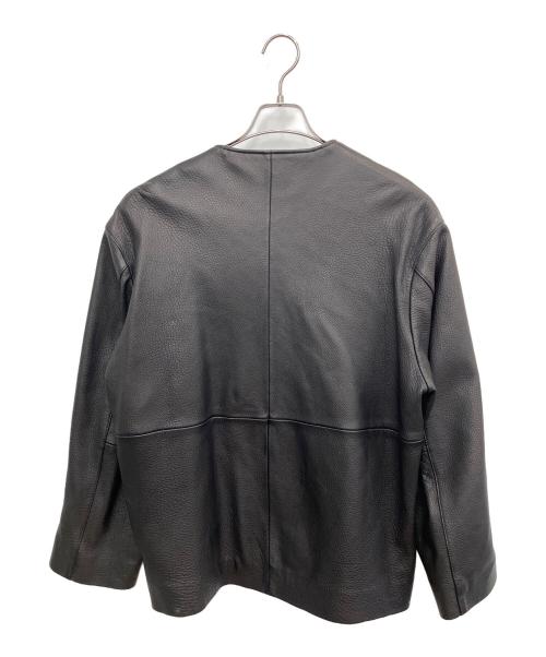 LIDnM（リドム）LIDnM (リドム) GOAT LEATHER LINING BLOUSON レザージャケット ブラック サイズ:SIZE Mの古着・服飾アイテム