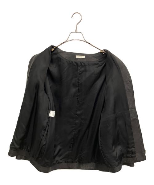 LIDnM（リドム）LIDnM (リドム) GOAT LEATHER LINING BLOUSON レザージャケット ブラック サイズ:SIZE Mの古着・服飾アイテム