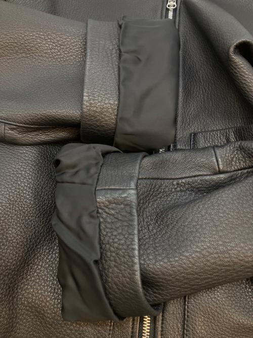 LIDnM（リドム）LIDnM (リドム) GOAT LEATHER LINING BLOUSON レザージャケット ブラック サイズ:SIZE Mの古着・服飾アイテム