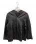 LIDnM（リドム）の古着「GOAT LEATHER LINING BLOUSON レザージャケット」｜ブラック