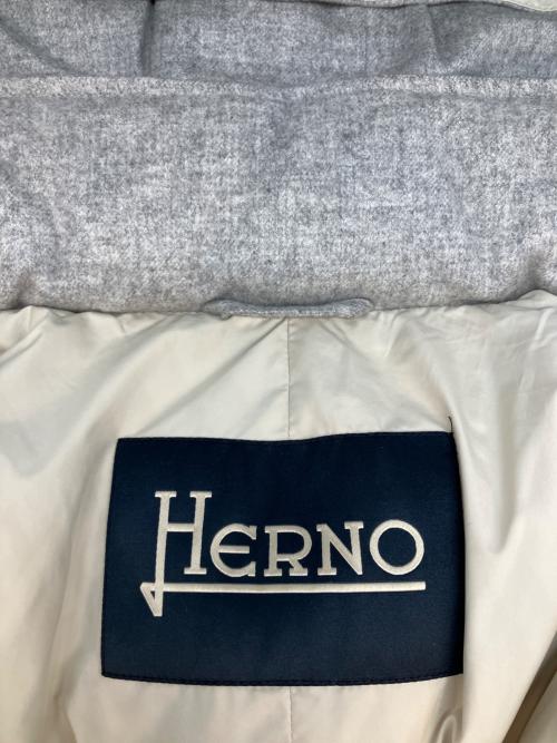 HERNO（ヘルノ）HERNO (ヘルノ) PIACENZA ファー付きダウンジャケット グレー サイズ:SIZE 48の古着・服飾アイテム
