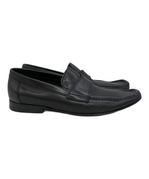 LOUIS VUITTON（ルイ ヴィトン）LOUIS VUITTON (ルイ ヴィトン) ダミエ　ローファー ブラック サイズ:SIZE 5 Mの古着・服飾アイテム