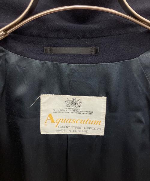 Aquascutum（アクアスキュータム）Aquascutum (アクアスキュータム) ロングコート ネイビー サイズ:SIZE 不明の古着・服飾アイテム