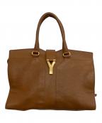 Yves Saint Laurentイヴサンローラン）の古着「Medium Cabas　ハンドバッグ」｜ブラウン