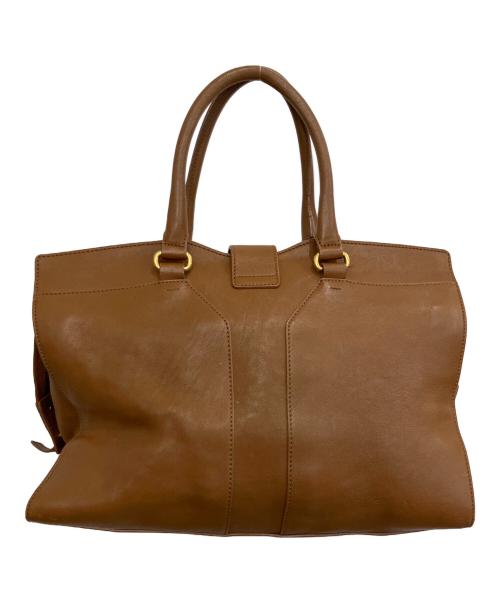 Yves Saint Laurent（イヴサンローラン）Yves Saint Laurent (イヴサンローラン) Medium Cabas　ハンドバッグ ブラウンの古着・服飾アイテム