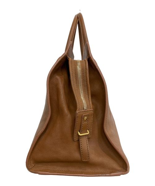 Yves Saint Laurent（イヴサンローラン）Yves Saint Laurent (イヴサンローラン) Medium Cabas　ハンドバッグ ブラウンの古着・服飾アイテム