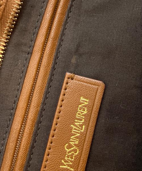 Yves Saint Laurent（イヴサンローラン）Yves Saint Laurent (イヴサンローラン) Medium Cabas　ハンドバッグ ブラウンの古着・服飾アイテム