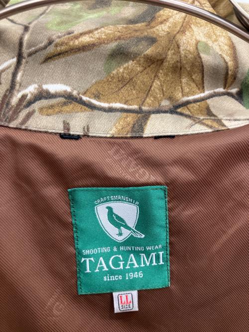TAGAMI（タガミ）TAGAMI (タガミ) ハウンティングジャケット マウンテンパーカー グリーン×ブラウン×オレンジ サイズ:SIZE LLの古着・服飾アイテム