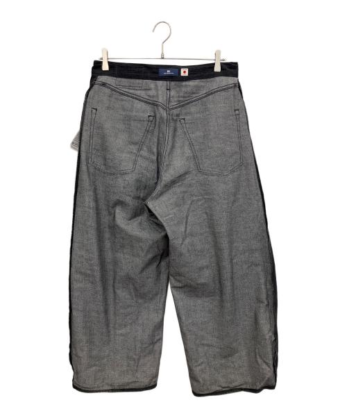 LEVI'S（リーバイス）LEVI'S (リーバイス) ワイドプリーツ CROP ジーンズ ブラック サイズ:W31L28の古着・服飾アイテム