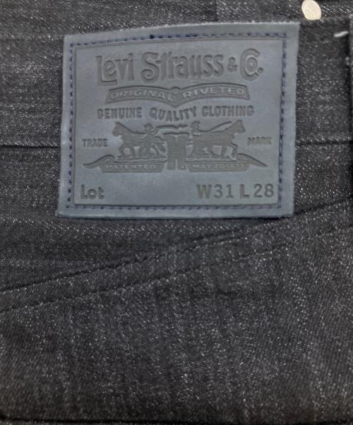 LEVI'S（リーバイス）LEVI'S (リーバイス) ワイドプリーツ CROP ジーンズ ブラック サイズ:W31L28の古着・服飾アイテム