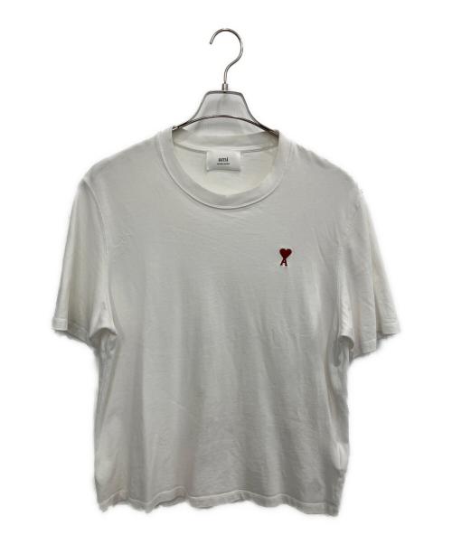 AMI PARIS（アミ パリス）AMI PARIS (アミ パリス) 半袖カットソー ホワイト サイズ:SIZE Mの古着・服飾アイテム