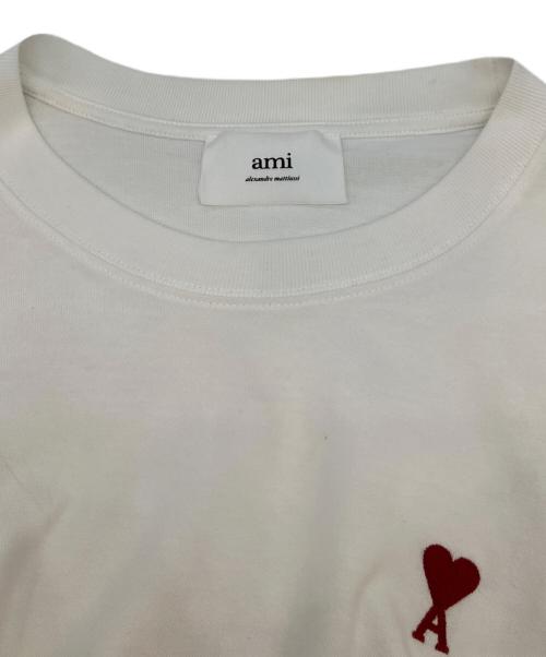 AMI PARIS（アミ パリス）AMI PARIS (アミ パリス) 半袖カットソー ホワイト サイズ:SIZE Mの古着・服飾アイテム