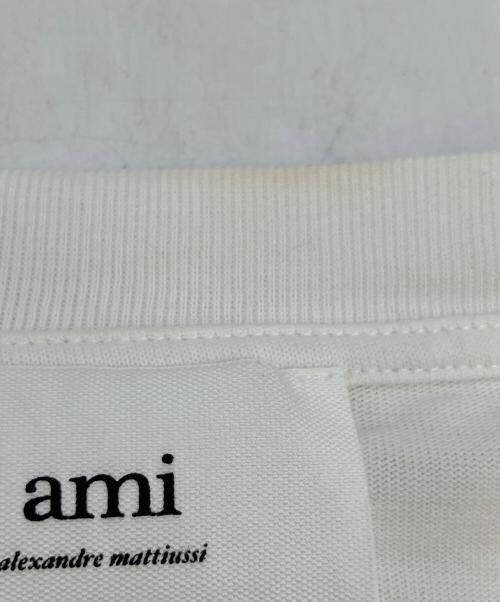 AMI PARIS（アミ パリス）AMI PARIS (アミ パリス) 半袖カットソー ホワイト サイズ:SIZE Mの古着・服飾アイテム