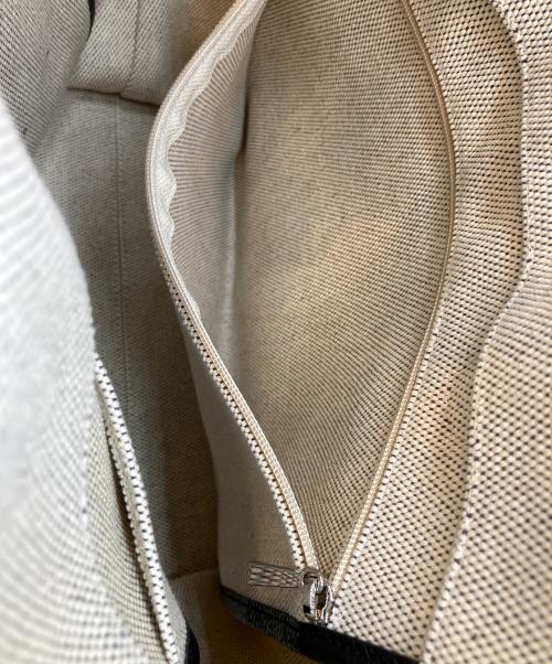 LONGCHAMP（ロンシャン）LONGCHAMP (ロンシャン) トートバッグ ベージュ×ブラックの古着・服飾アイテム