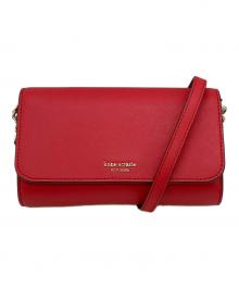 Kate Spade（ケイトスペード）の古着「ショルダーウォレット」｜レッド