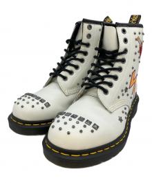 Dr.Martens（ドクターマーチン）の古着「ロカビリー　8ホールブーツ」｜ホワイト