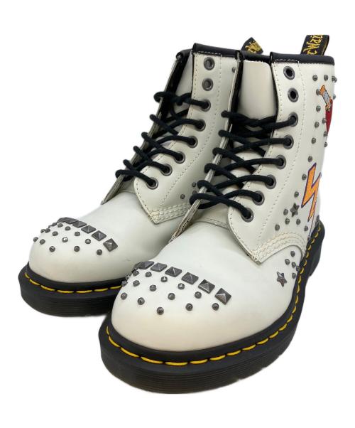 Dr.Martens（ドクターマーチン）Dr.Martens (ドクターマーチン) ロカビリー　8ホールブーツ ホワイト サイズ:SIZE 23.5cmの古着・服飾アイテム