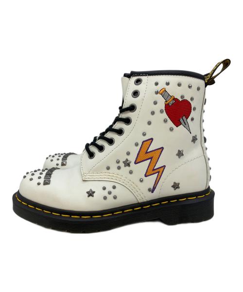 Dr.Martens（ドクターマーチン）Dr.Martens (ドクターマーチン) ロカビリー　8ホールブーツ ホワイト サイズ:SIZE 23.5cmの古着・服飾アイテム
