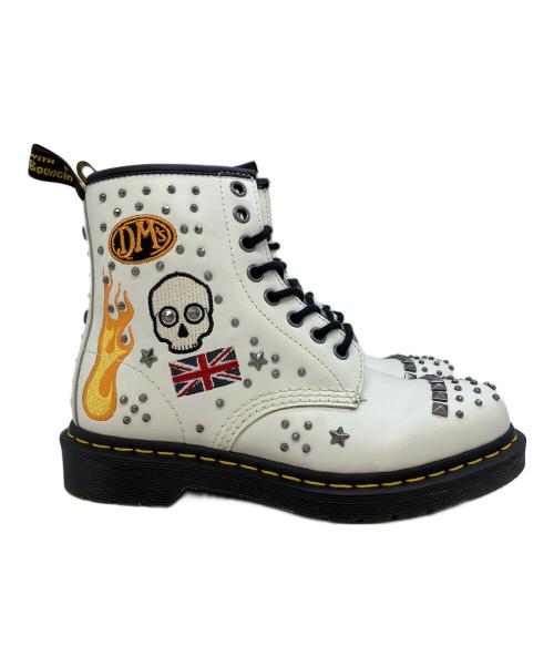 Dr.Martens（ドクターマーチン）Dr.Martens (ドクターマーチン) ロカビリー　8ホールブーツ ホワイト サイズ:SIZE 23.5cmの古着・服飾アイテム
