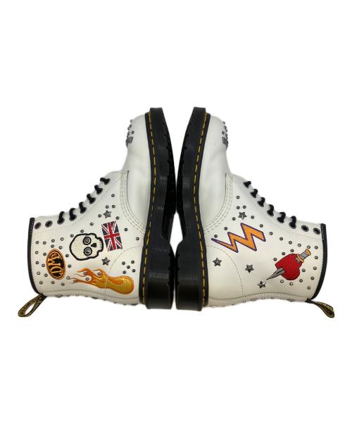 Dr.Martens（ドクターマーチン）Dr.Martens (ドクターマーチン) ロカビリー　8ホールブーツ ホワイト サイズ:SIZE 23.5cmの古着・服飾アイテム