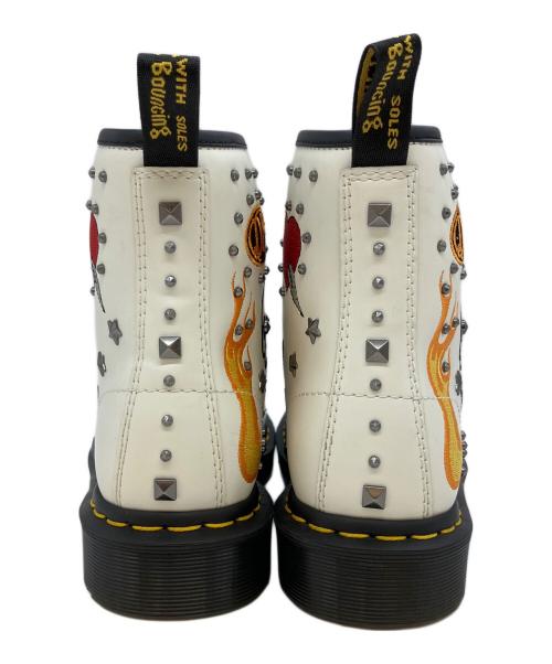 Dr.Martens（ドクターマーチン）Dr.Martens (ドクターマーチン) ロカビリー　8ホールブーツ ホワイト サイズ:SIZE 23.5cmの古着・服飾アイテム