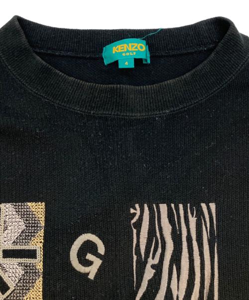KENZO GOLF（ケンゾー ゴルフ）KENZO GOLF (ケンゾー ゴルフ) 薄手ニット ブラック サイズ:SIZE 4の古着・服飾アイテム