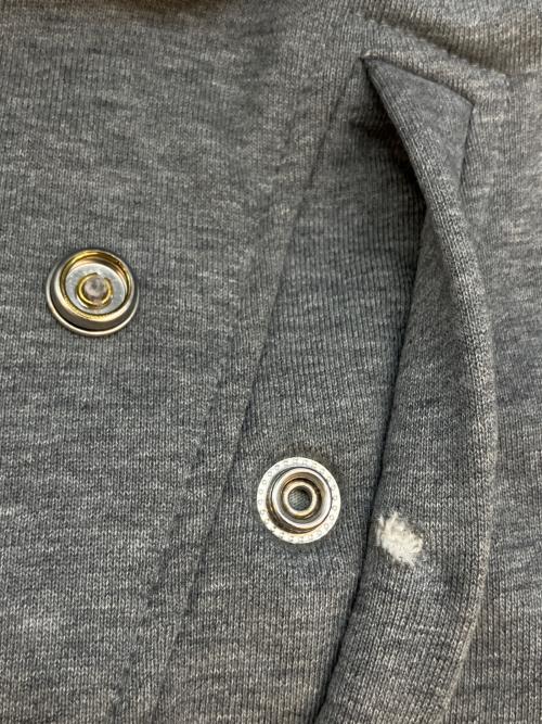 DIESEL（ディーゼル）DIESEL (ディーゼル) デニム生地切替ジップアップパーカー グレー×ブルー サイズ:SIZE Lの古着・服飾アイテム