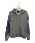 DIESEL（ディーゼル）の古着「デニム生地切替ジップアップパーカー」｜グレー×ブルー