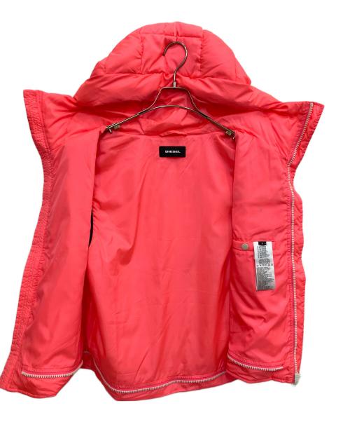 DIESEL（ディーゼル）DIESEL (ディーゼル) DI3S3L78 中綿ベスト ピンク サイズ:SIZE Sの古着・服飾アイテム