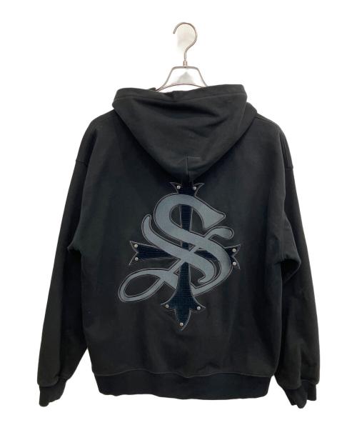SUPPLIER（サプライヤー）SUPPLIER (サプライヤー) Cross Zip Hoodie パーカー ブラック サイズ:SIZE Lの古着・服飾アイテム
