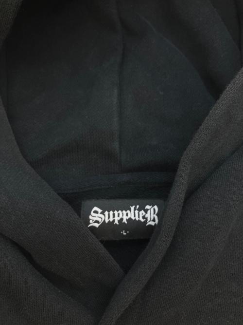 SUPPLIER（サプライヤー）SUPPLIER (サプライヤー) Cross Zip Hoodie パーカー ブラック サイズ:SIZE Lの古着・服飾アイテム