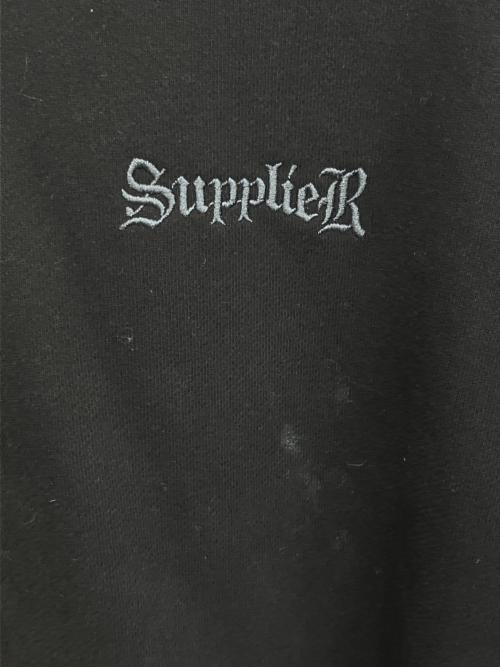 SUPPLIER（サプライヤー）SUPPLIER (サプライヤー) Cross Zip Hoodie パーカー ブラック サイズ:SIZE Lの古着・服飾アイテム