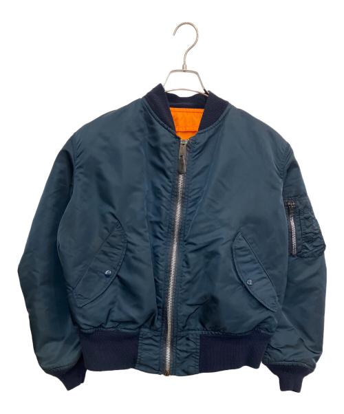 ALPHA INDUSTRIES（アルファインダストリーズ）ALPHA INDUSTRIES (アルファインダストリーズ) MA-1ジャケット ブルー サイズ:SIZE Mの古着・服飾アイテム