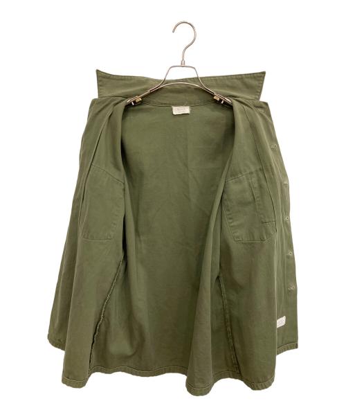 Bertie Industries（バーティ インダストリーズ）BERTIE INDUSTRIES (バーティ インダストリーズ) UTILITY　ミリタリーシャツ オリーブ サイズ:15 1/2 ×33の古着・服飾アイテム