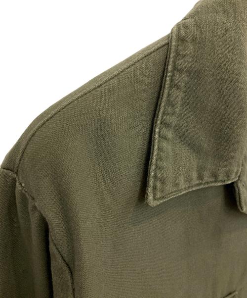 Bertie Industries（バーティ インダストリーズ）BERTIE INDUSTRIES (バーティ インダストリーズ) UTILITY　ミリタリーシャツ オリーブ サイズ:15 1/2 ×33の古着・服飾アイテム