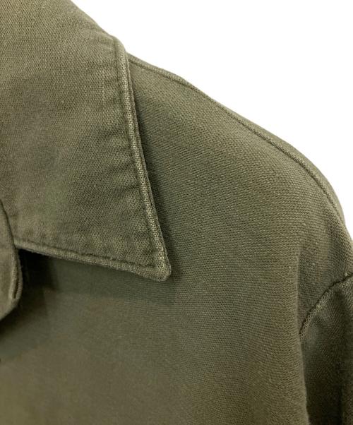 Bertie Industries（バーティ インダストリーズ）BERTIE INDUSTRIES (バーティ インダストリーズ) UTILITY　ミリタリーシャツ オリーブ サイズ:15 1/2 ×33の古着・服飾アイテム