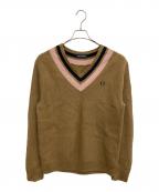 FRED PERRYフレッドペリー）の古着「厚手ニット」｜ベージュ