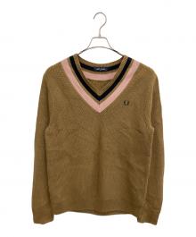 FRED PERRY（フレッドペリー）の古着「厚手ニット」｜ベージュ