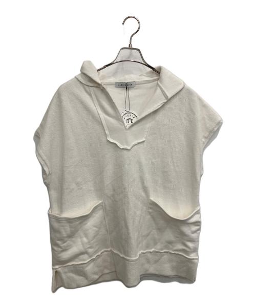ALEXIA STAM（アリシアスタン）ALEXIA STAM (アリシアスタン) ノースリーブパーカー ホワイト サイズ:SIZE F 未使用品の古着・服飾アイテム