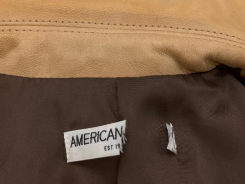 AMERICAN RAG CIE（アメリカンラグシー）AMERICAN RAG CIE (アメリカンラグシー) ダブルライダースジャケット ベージュ サイズ:SIZE 1の古着・服飾アイテム