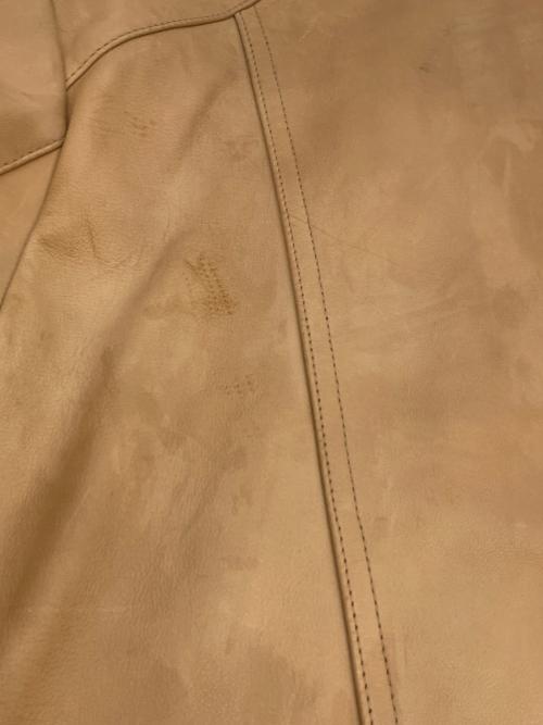 AMERICAN RAG CIE（アメリカンラグシー）AMERICAN RAG CIE (アメリカンラグシー) ダブルライダースジャケット ベージュ サイズ:SIZE 1の古着・服飾アイテム