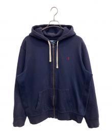 POLO BY RALPH LAUREN（ポロ バイ ラルフローレン）の古着「ジップパーカー」｜ネイビー