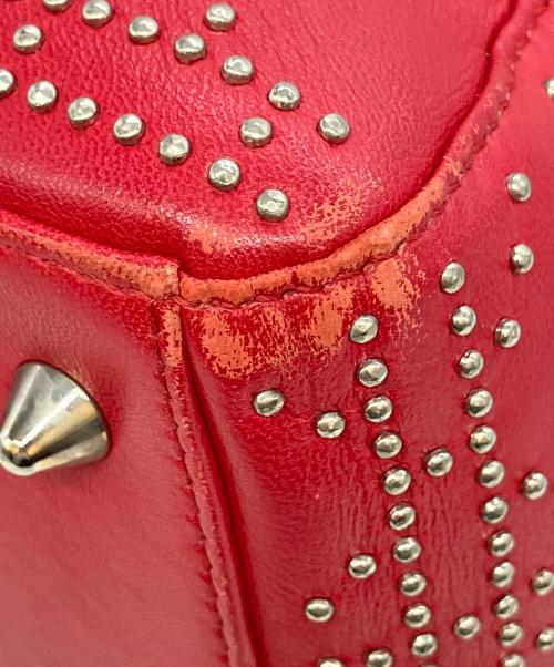 Christian Dior（クリスチャン ディオール）Christian Dior (クリスチャン ディオール) レディディオール スタッズ2WAYバック レッドの古着・服飾アイテム