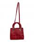 Christian Dior (クリスチャン ディオール) レディディオール スタッズ2WAYバック レッド：170000円